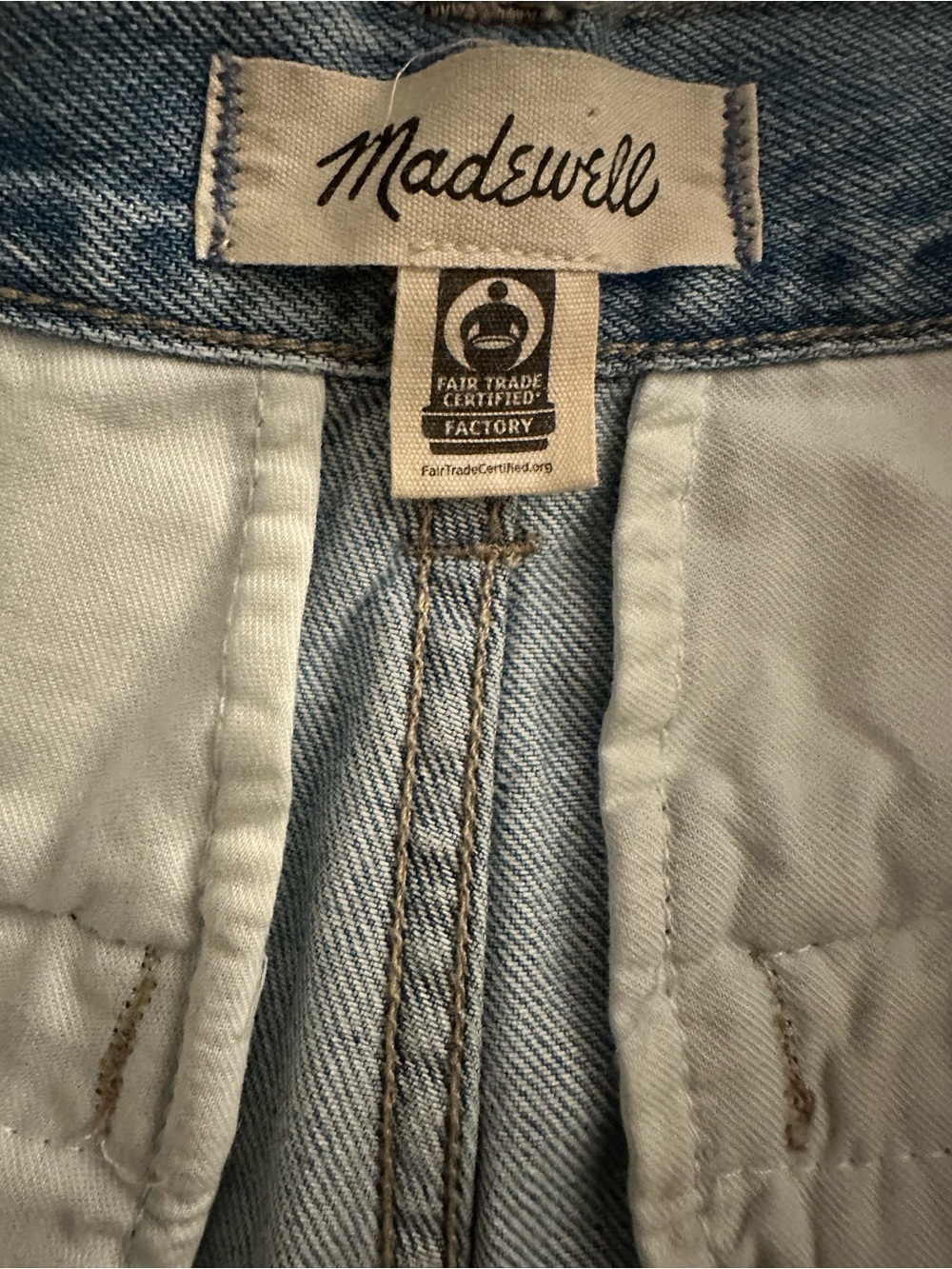 Madewell Light Blue Wide Leg Jeans - Picture 5 of 6
